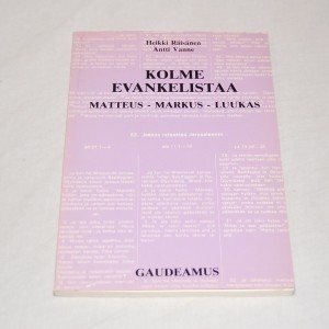 Heikki Räisänen - Antti Vanne Kolme evankelistaa